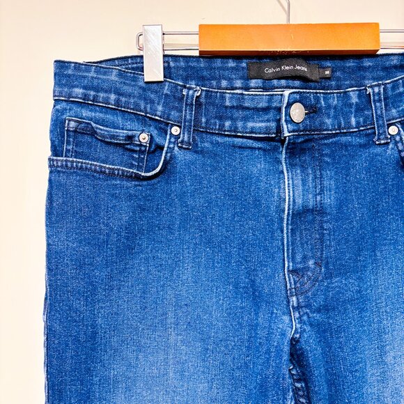 CALVIN KLEIN Blue washed jeans men | Classic straight denim | Size 36 * - Picture 6 of 11